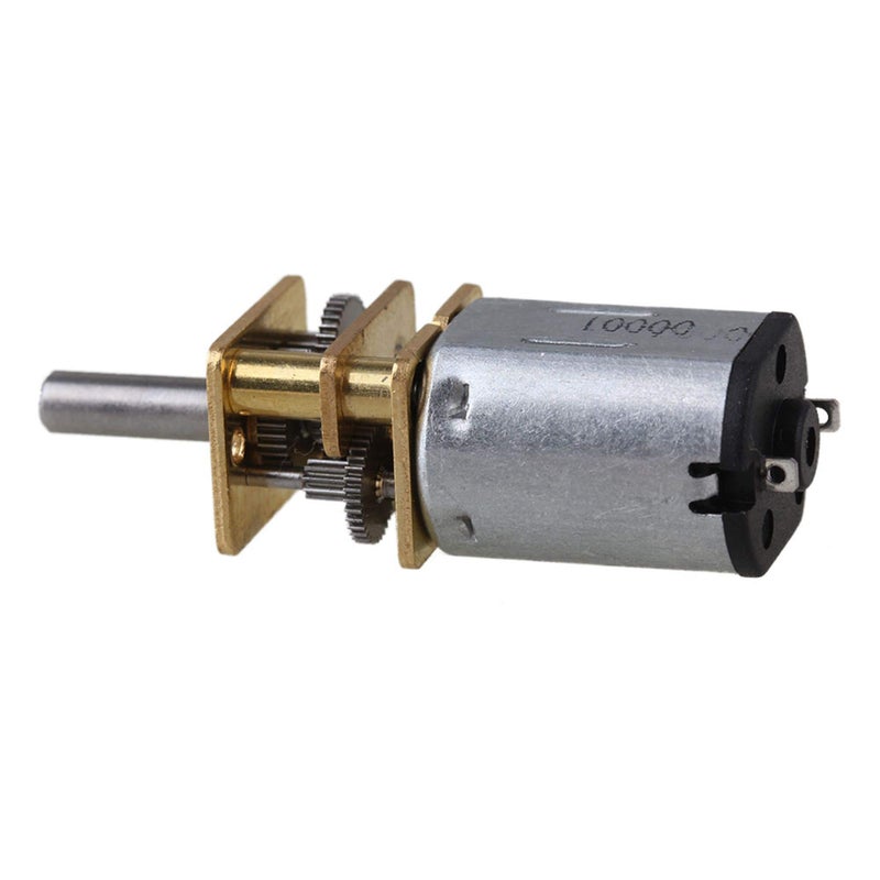 CNBTR 12mm Silver GA12-N20 15RPM Miniature Metal Electric 3V DC Gear Motor Gearwheel with 10mm Output Shaft Set of 5 - Image 3